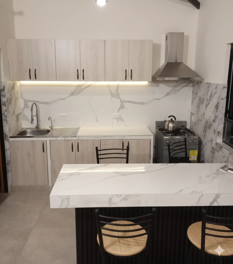 Interior de casa prefabricada CONCASAYA